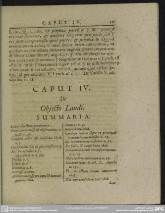 Caput IV. De Obiecto Laudi