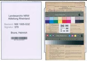Entnazifizierung Heinrich Bruns , geb. 19.02.1900 (Beamter)