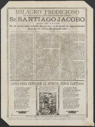 Gozos para cantarse al apostol Señor Santiago
