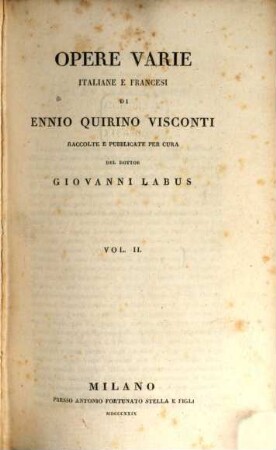 Opere varie italiane e francesi, 2