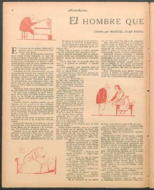 El hombre que quiso pensar : Cuento por Manuel Juan Fossa