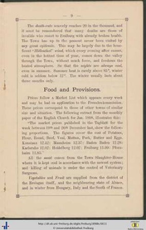 Food and Provisions.