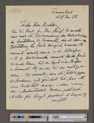 Brief an Gustav Schiefler