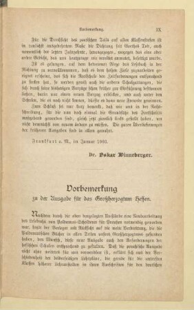 Vorbemerkung