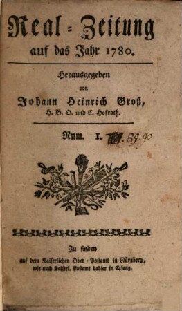 Real-Zeitung. 1780