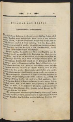 Pyramus und Thisbe
