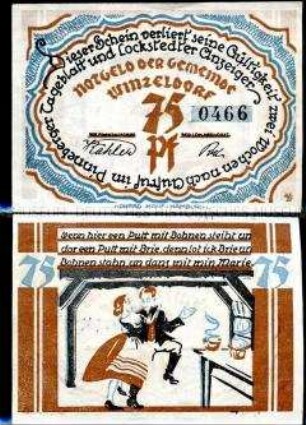 Winzeldorf 75 Pfennig