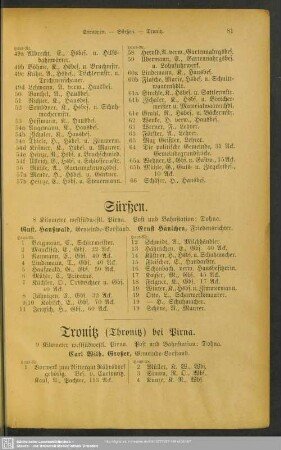 Tronitz (Thronitz) bei Pirna