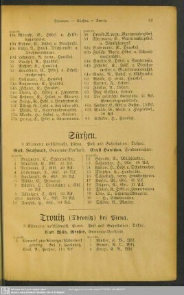 Tronitz (Thronitz) bei Pirna