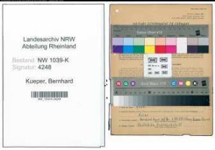 Entnazifizierung Bernhard Kueper , geb. 12.05.1902 ()