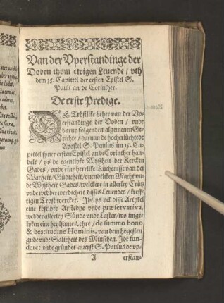De erste Predige.
