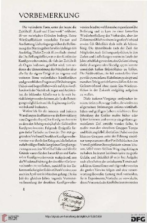 Vorbemerkung