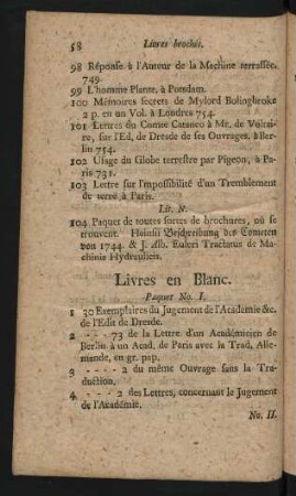 Livres en Blanc