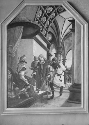 Sebastianaltar: Verhör des heiligen Sebastian