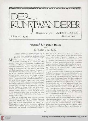 4/5: Nachruf für Peter Halm