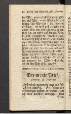 Der neunte Brief