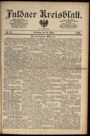 Ausgabe vom Dienstag, den 28. März 1899.
