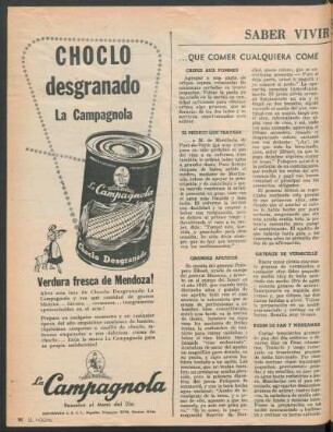 Saber vivir es la clave : ...que comer cualquier come ...que beber cualquier bebe