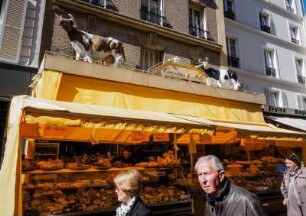 Frankreich. Ile de France. Paris 14e. Arrondissement de l'Observatoire. Montparnasse. Käse Geschäft in der Rue Daguerre