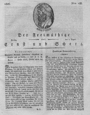 Nro. 158, Freitag den 8. August 1806