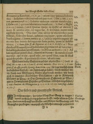 Der sieben und zwantzigste Articul.