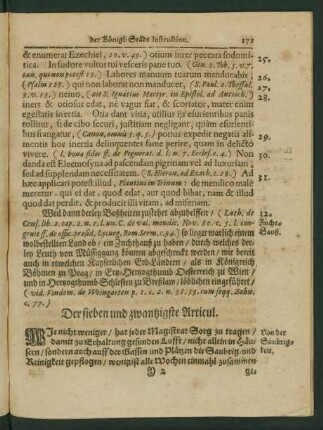 Der sieben und zwantzigste Articul.