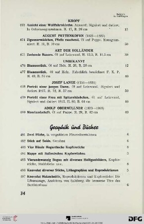 Graphik und Bücher (Nr. 481-500)