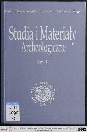 11: Studia i materiały archeologiczne
