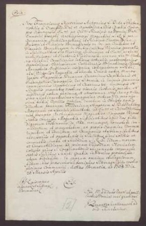 Erste Tonsur Johann Friedrich Hugo von Dalbergs.