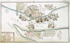 WHK 20 Russisch-Türkischer Krieg: Abbildung der durch die Russen eroberten Festung Otschakow, 13. Juli 1737