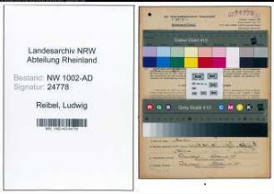 Entnazifizierung Ludwig Reibel, geb. 19.07.1904 (Kaufm.Angest.)