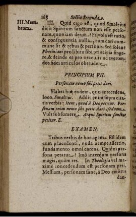 Principium VII. Personam nemo sibi petit dari.