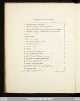 Verzeichnis der Abbildungen.