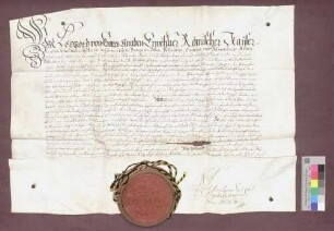 Kaiser Leopold bestätigt den Gnadenbrief der Stadt Triberg.