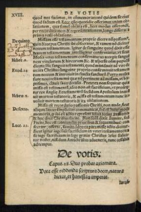 De votis. Caput. 18.