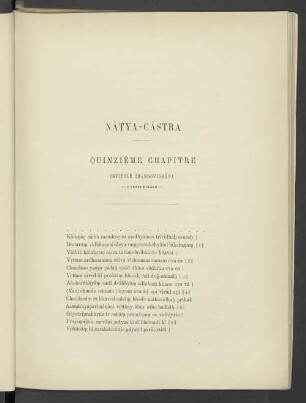 Nâtya-Câstra Quinzième Chapitre