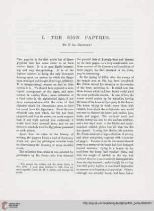 The Sign Papyrus