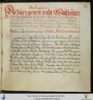 (20r - 21v) Deutsches Offizium für die Laienbrüder.