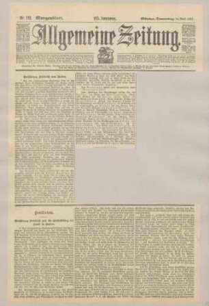 Zeitungsberichte zum 50jährigen Regentschaftsjubiläum Großherzog Friedrichs I. von Baden mit Fotos