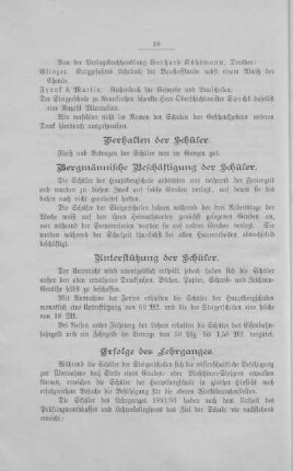 Verhalten der Schüler