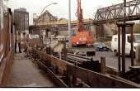 Berlin: Bauarbeiten am Tempelhofer Ufer; mit Hochbahn