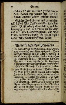 Anmerkungen des Verfassers.