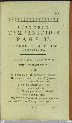 Pars II. De Medendi Methodo Tympanitidi