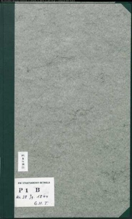 Kirchenbuchduplikat der evangelisch-lutherischen Neustädter Marien-Gemeinde Bielefeld (GHT 1844). (Gemeinde: Evangelisch-lutherische Neustädter Marien-Gemeinde Bielefeld)