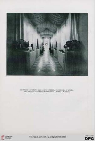 Die deutsche Abteilung der Kunstgewerbe-Ausstellung in Monza