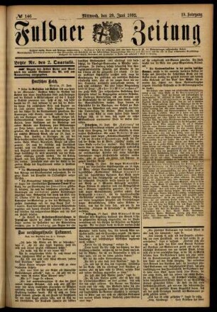 Ausgabe vom Mittwoch, den 29. Juni 1892.