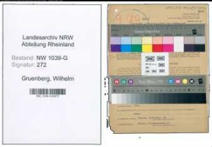 Entnazifizierung Wilhelm Gruenberg , geb. 10.02.1903 (Landesplaner)