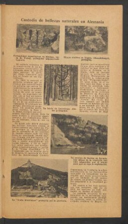 Custodia de bellezas naturales en Alemania