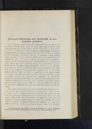Zwangsvollstreckung und Rechtshilfe in den deutschen Kolonien.
