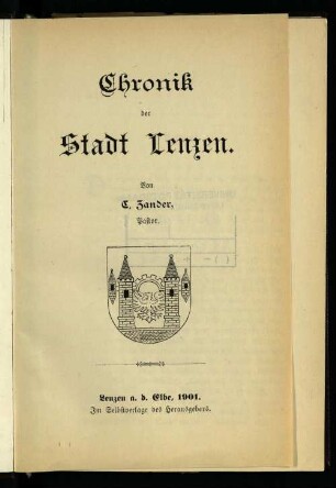 Chronik der Stadt Lenzen